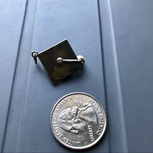 RARE Vintage Sterling Graduation Cap Charm